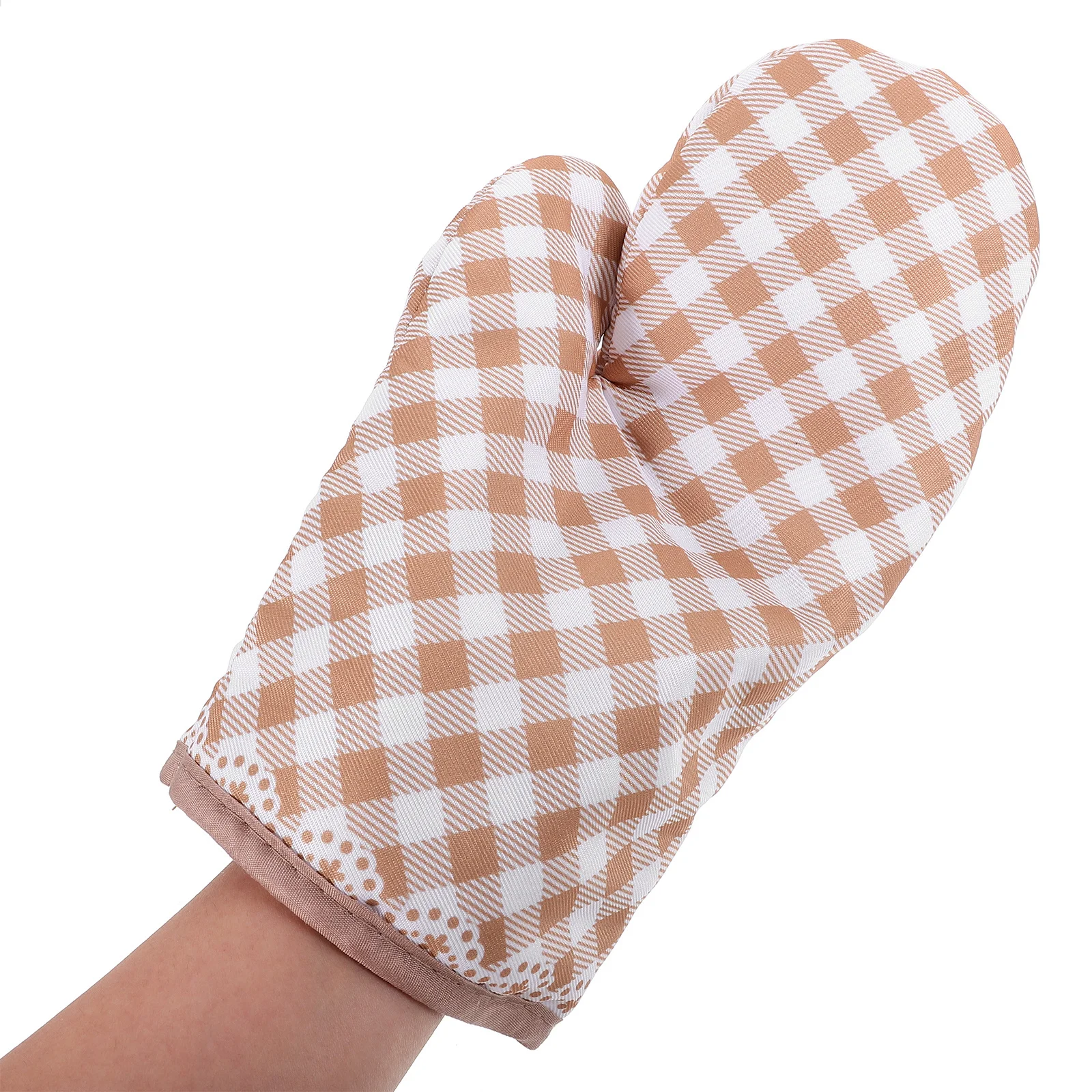 

Plaid Oven Mitts Heat Resistant Baking Gloves Bbq Cooking Mitten Kids Safe Reusable Washable Oven Mitts Heat Resistant Mitten
