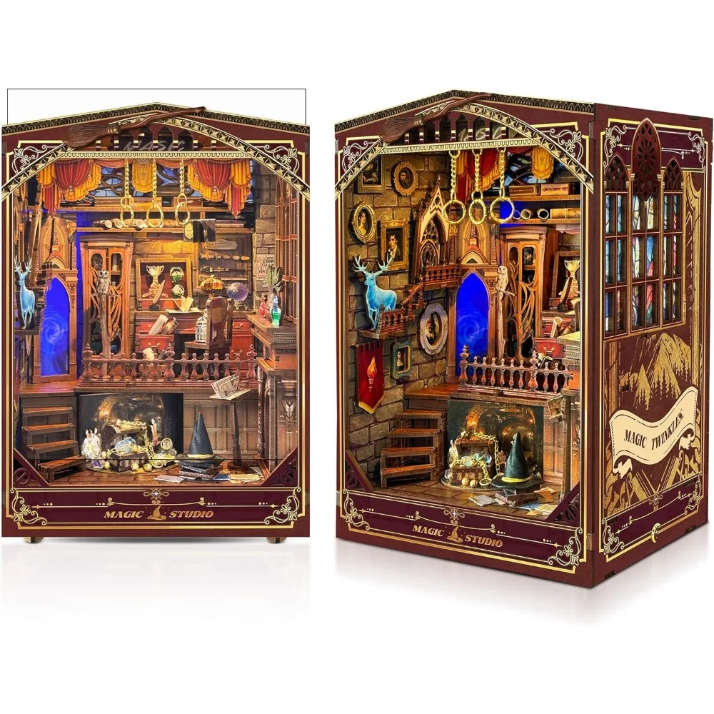 

Набор 3D деревянного миниатюрного дома своими руками — декор книжного уголока для подростков, семьи и друзей