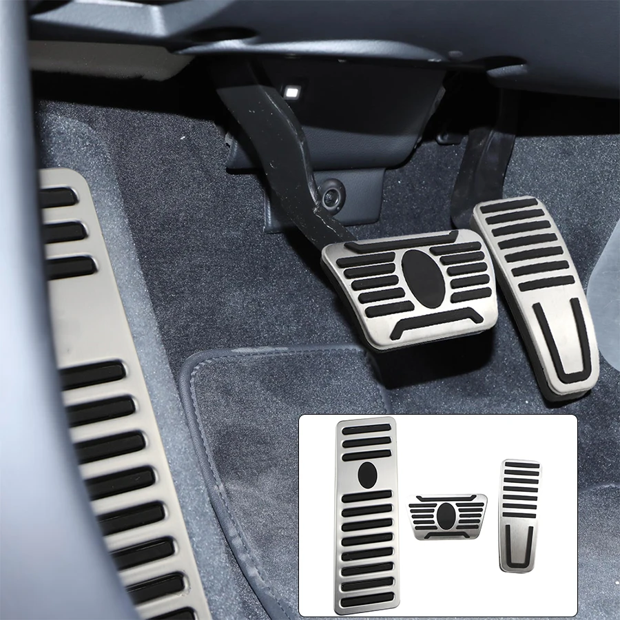 For Maserati Ghibli Levante Quattroporte 2014 2015 2016 2017 Stainless Steel Gas Fuel Brake Footrest Pedal Plate Pad Cover 