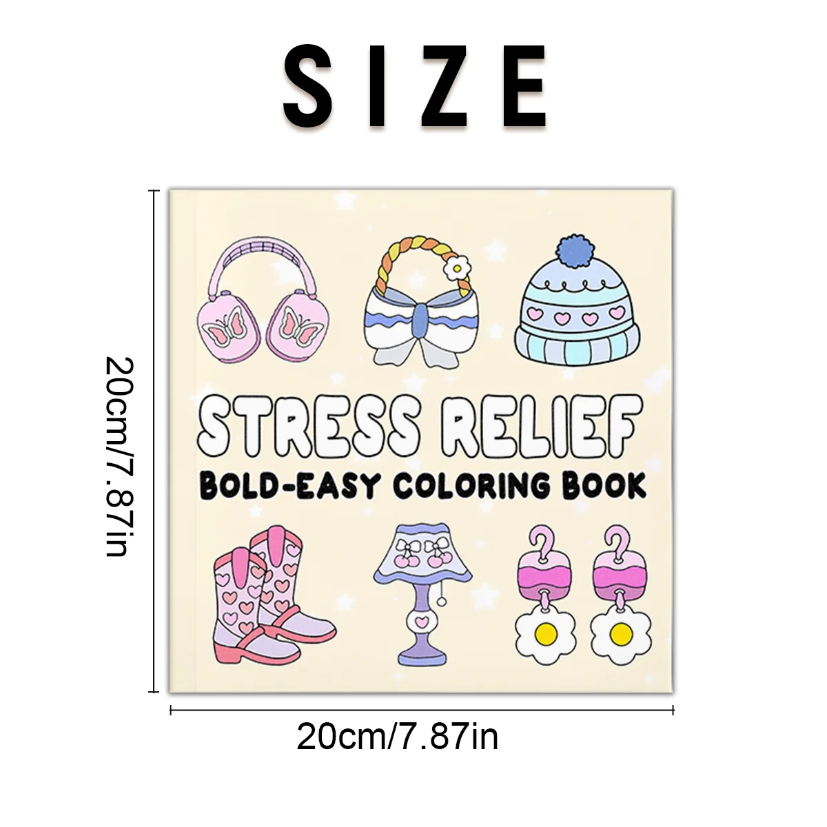 STRESS RELIEF Coloring Book For Adults And Teen Featuring Cute Cozy Daily Activities For Relaxation (Cozy Spaces Coloring)