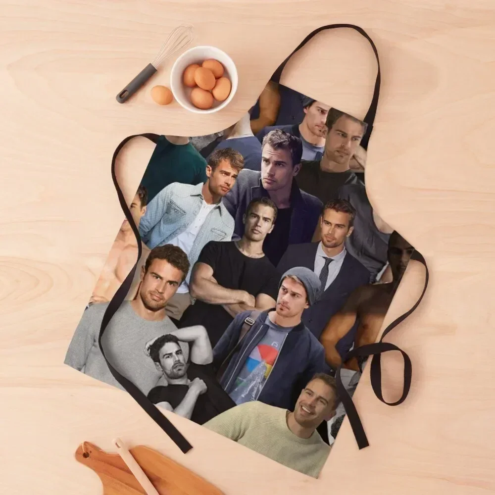 

Theo James photo collage Apron Kitchen For Men Women's Kitchen Apron