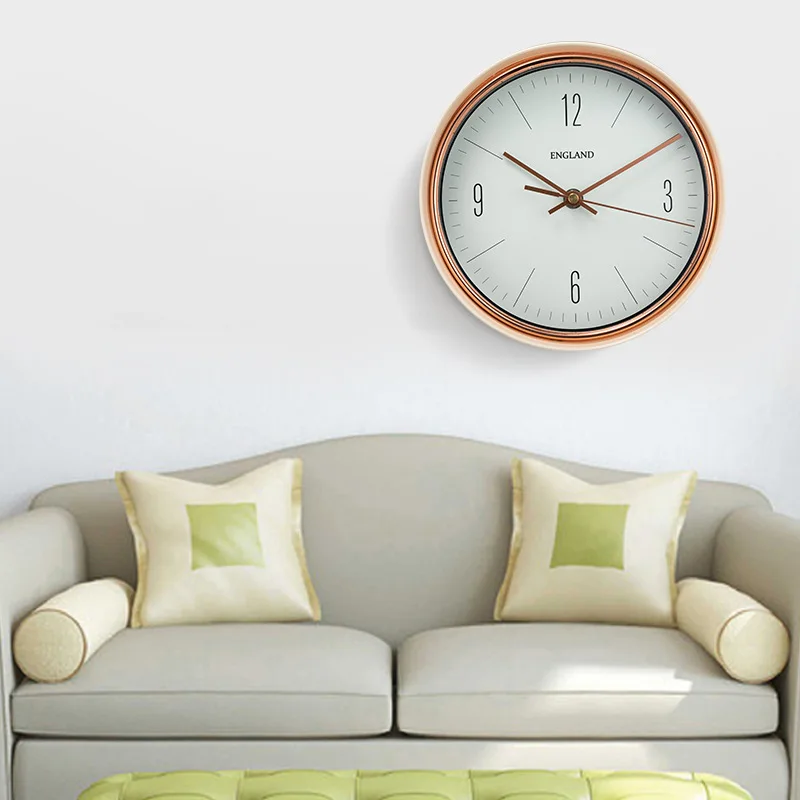 

Nordic Office Wall Clocks Living Room Silent Simplicity Kitchen Wall Clocks Bathroom Metal Home Decor Reloj De Pared MHBGZ
