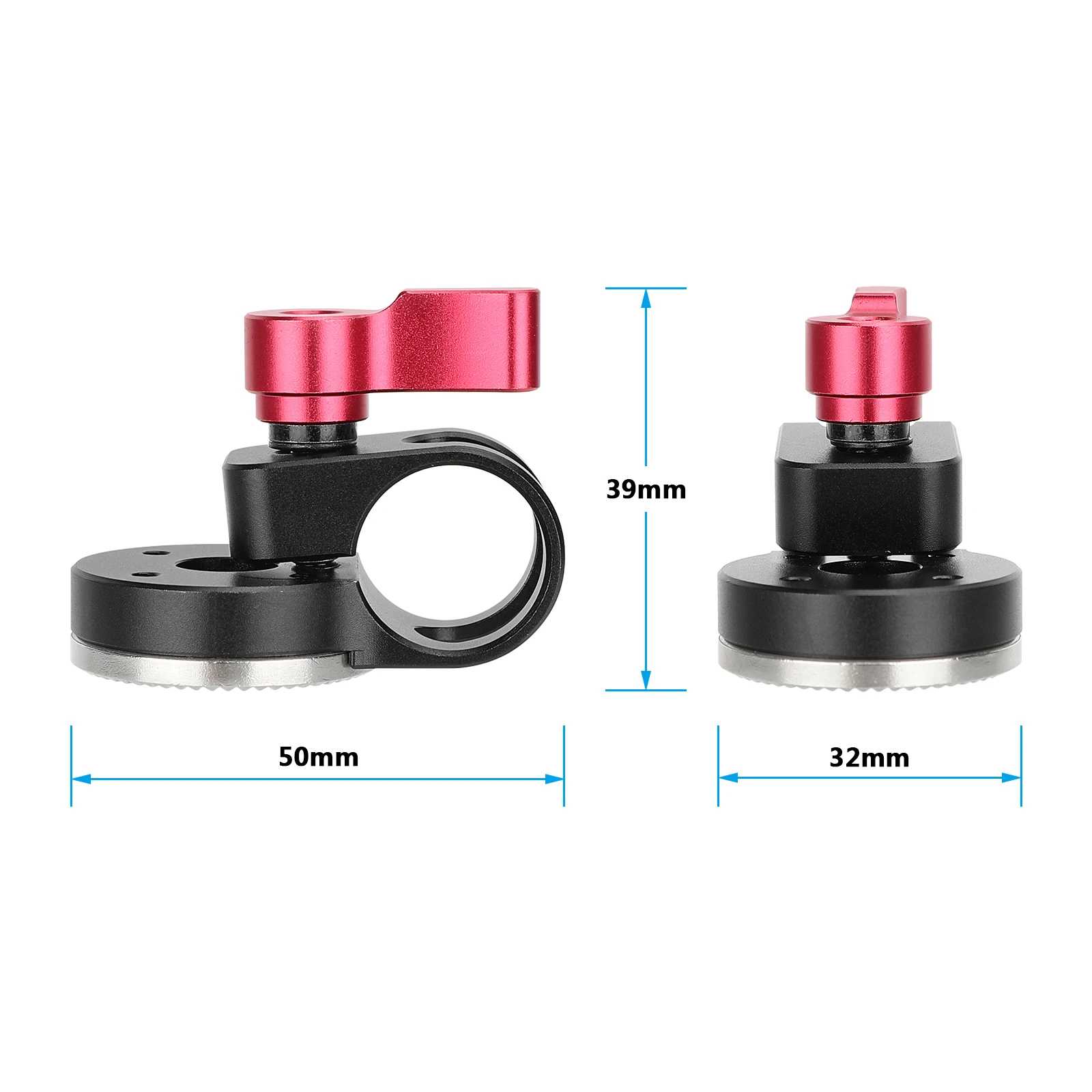 HDRIG 19mm Rod Clamp with ARRI-Style Rosette M6 Female Thread Camera Accessories For Studio System Rod Clamp