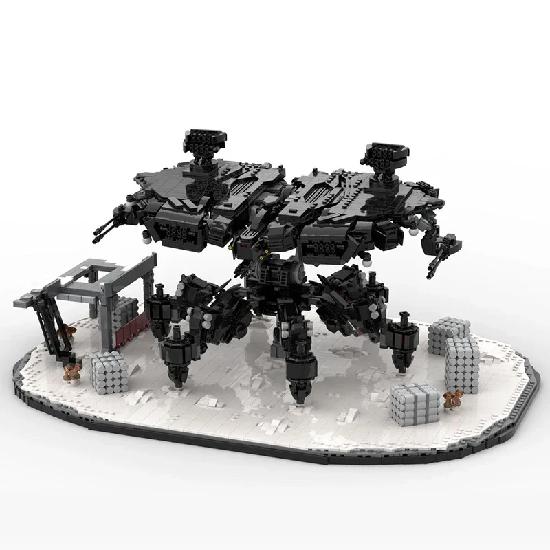 MOC Horizon Zero Dawns Deathbringer Robot Building Blocks Set Death Mecha Tremortusk Monster Bricks Toys Children Birthday Gifts