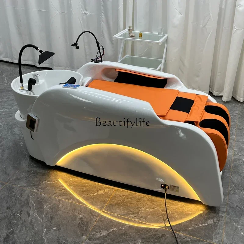 

lx29Automatic Intelligent Electric Massage Shampoo Bed Hair Saloon Dedicated Head Treatment Fumigation Electric Bed
