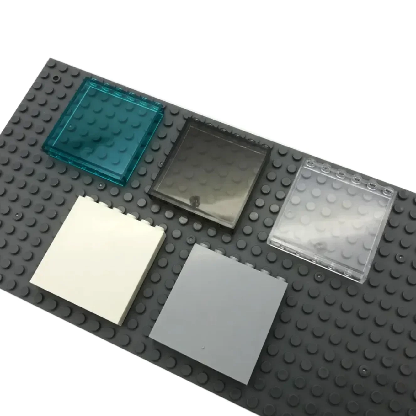 Wall Element 1x6x5 59349 MOC Building Blocks Wall Board Black/White/Grey/Transparent DIY Compatible With LEGO City Bricks Toys