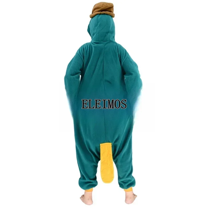 Eleimos Halloween Kigurumi Onesie Cartoon Eend Pyjama Voor Volwassen Kinderen Vrouwen Mannen Animal Pyjama Homewear Cosplay Party Costum MN5