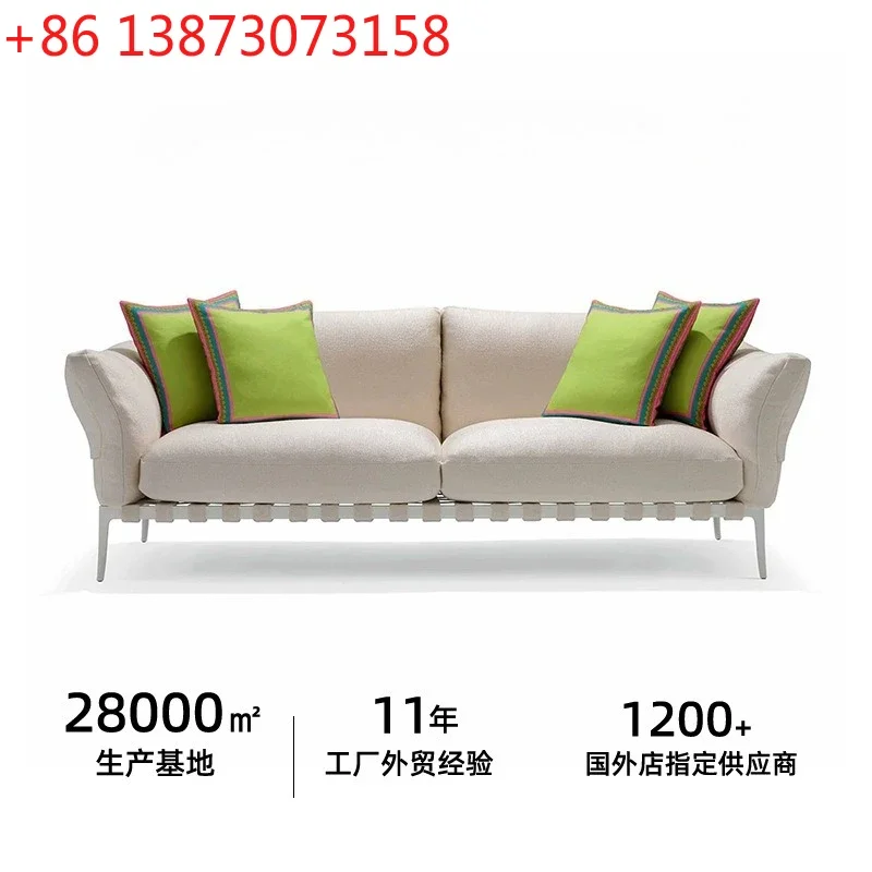 Cross-border export stiletto outdoor fabric sofa simple high-end fabric trim Fanjia big-name replica furniture