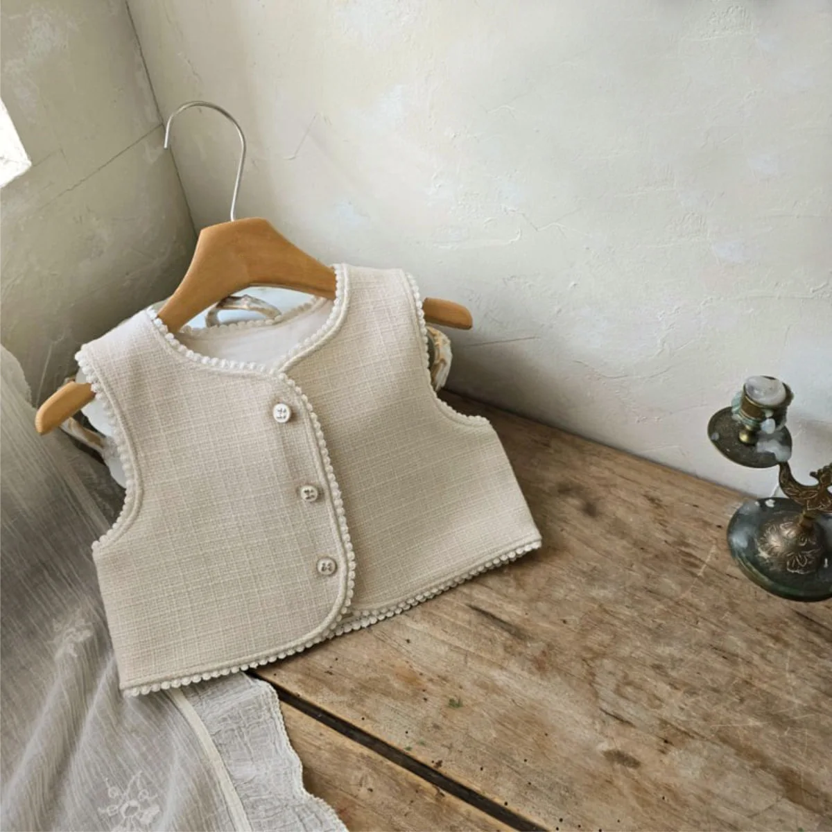 2025 зимний новый детский теплый жилет без рукавов, бархатный толстый модный жилет для маленьких девочек, пальто, флисовый жилет для малышей, куртка, одежда