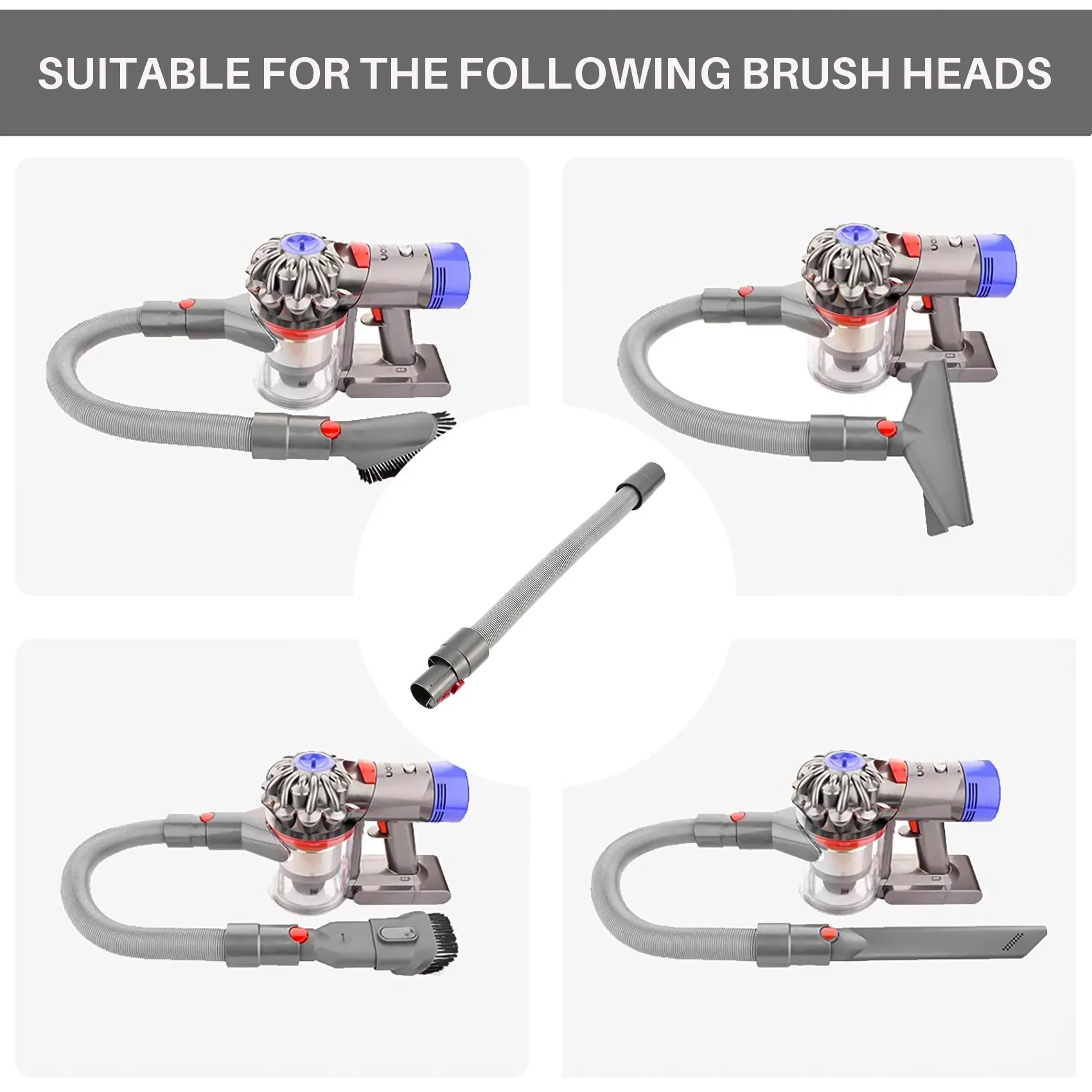 โปรโมชั่น!สําหรับ Dyson V7 V8 V10 เครื่องดูดฝุ่นท่อ Retractable Extension ท่อ ชุด