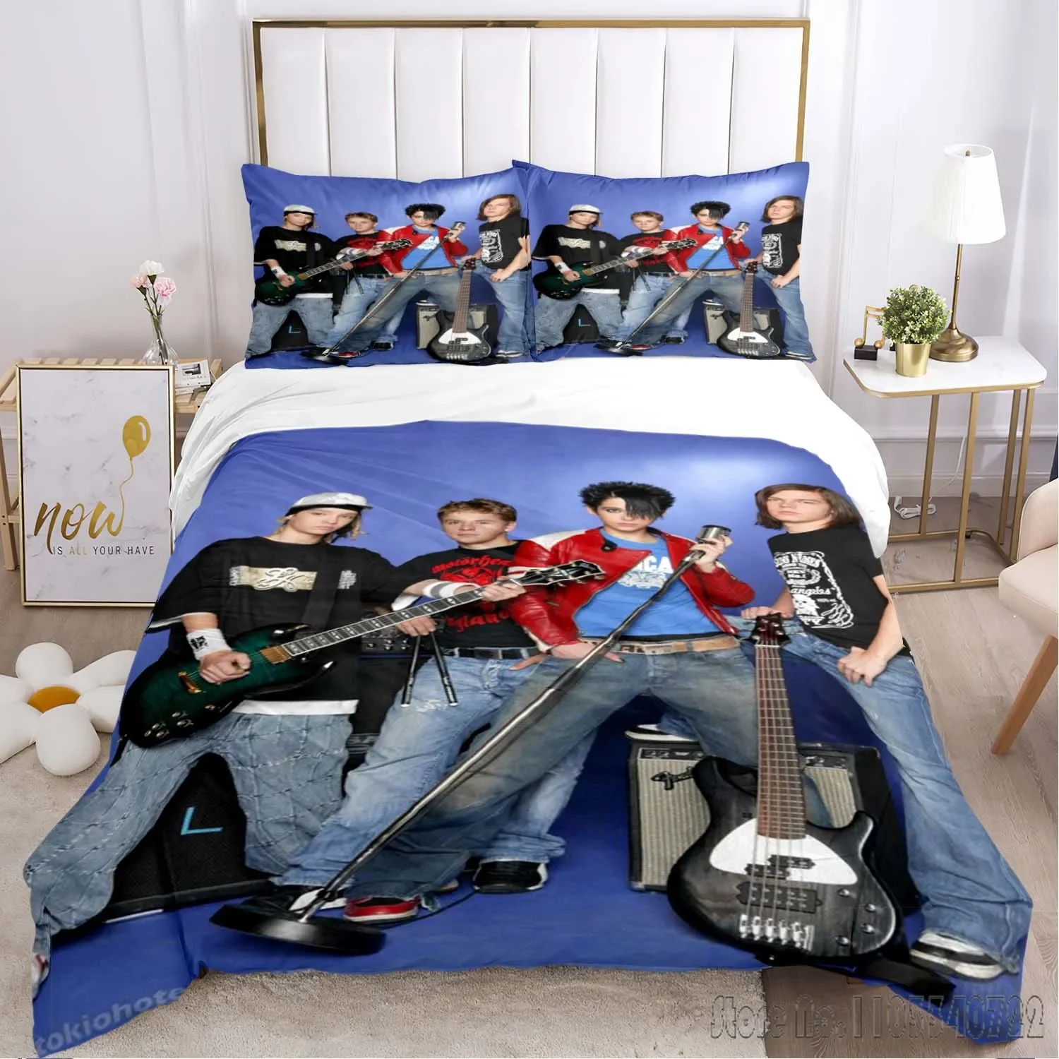 Tokio Hotel Bedding Set Single Twin Duvet Cover Set HD Comforter Cover for Kids Bedding Sets Bedclothes Bedroom Decor