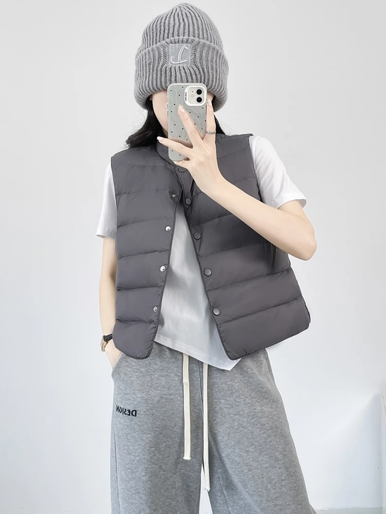 

Премиальный женский утепленный жилет, легкий, универсальный, для осени-зимы 2025, новая модель, высококачественный, китайский, для ношения под одеждой.