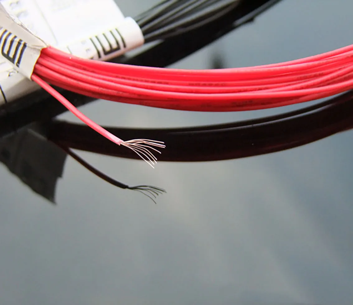 10M/Roll Red/Black 9-core Copper Wire Thin Wire DIY Handmade Model Making Accessories Wire Outer Diameter 1mm