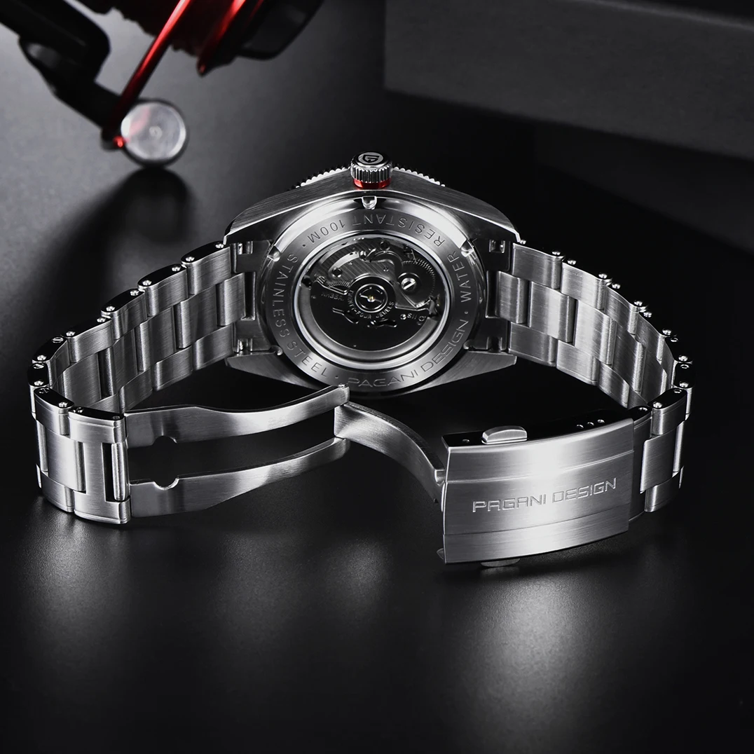 2025 جديد PAGANI تصميم قمة فاخرة BB58 ساعات أوتوماتيكية للرجال الميكانيكية الرياضية الفولاذ المقاوم للصدأ مقاوم للماء ساعة معصم للرجال #6