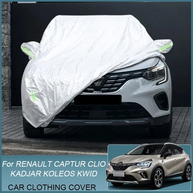 

Full Car Cover Rain Frost Snow Dust Waterproof Protect Cover For Renault Captur CLIO KADJAR KADJAR KOLEOS QM6 KWID BW 2015-2025