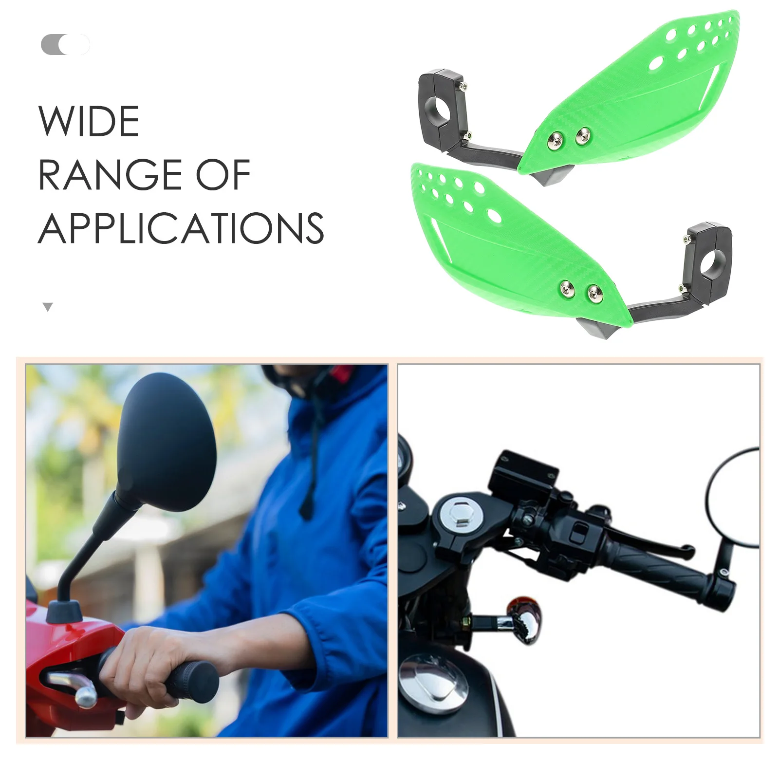 

1 Pair Universal Motorcycle Handlebar Hand Guards Crash Protection Offroad Windshield For Dirt Bikes Atvs All Weather Riding