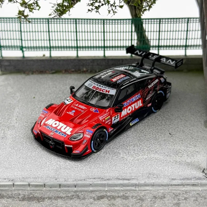 Escala MINIGT 1/64 Nissan Z Nismo GT500 # 23 brinquedo de liga fundida em metal modelo presente