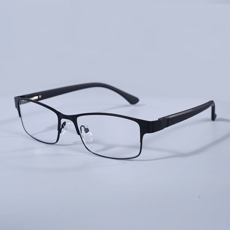 Edelstahl Lesebrille Männer Business Presbyopie Brille Männlich Anti Blau Licht Brillen Frühling Scharnier + 100 + 125 + 150 + 175 – Detail 5
