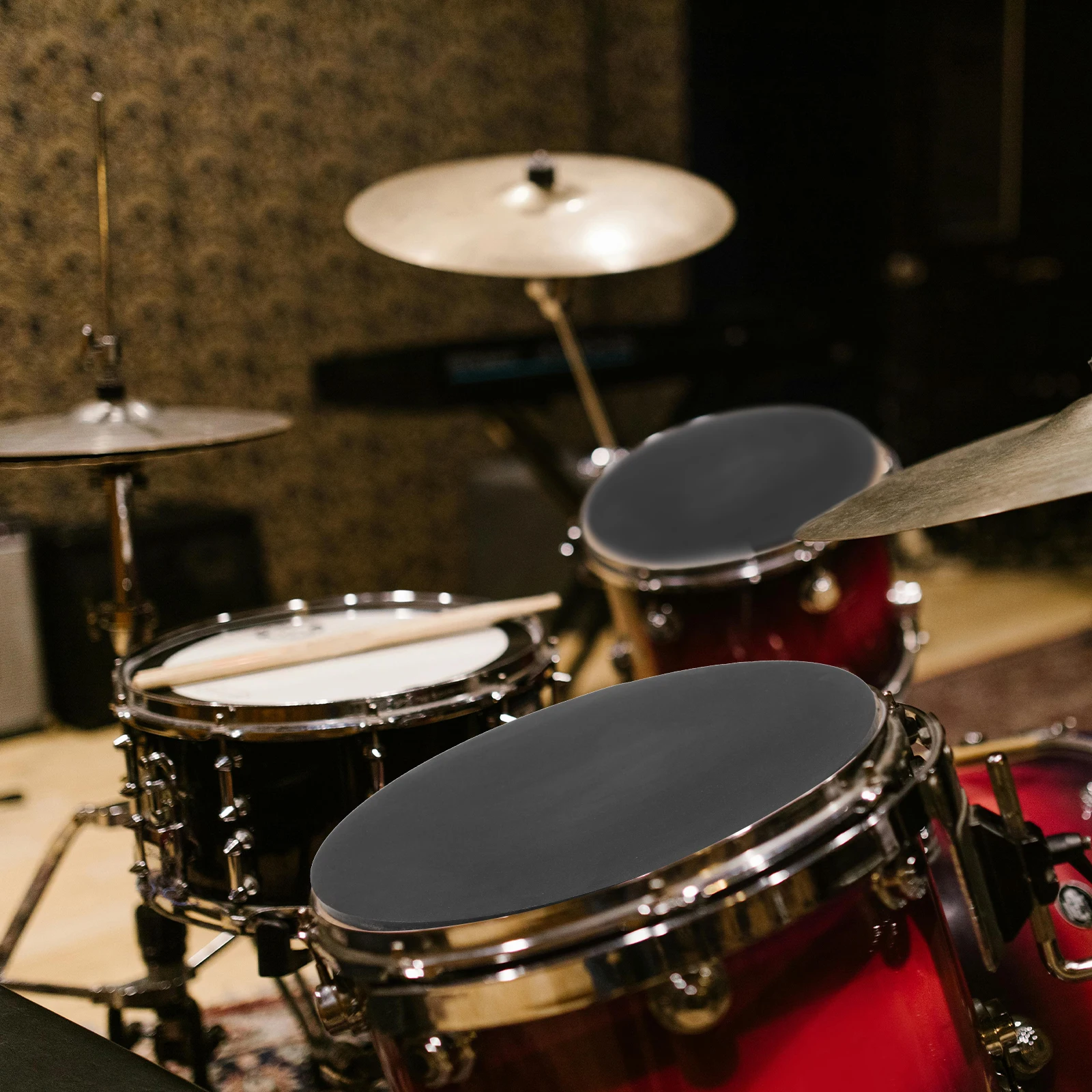 

Noise Reducing Drum Mute Cushion Thick Rubber Dampening Pad for Drums Silent Practice Made Easy with Reliable Drum