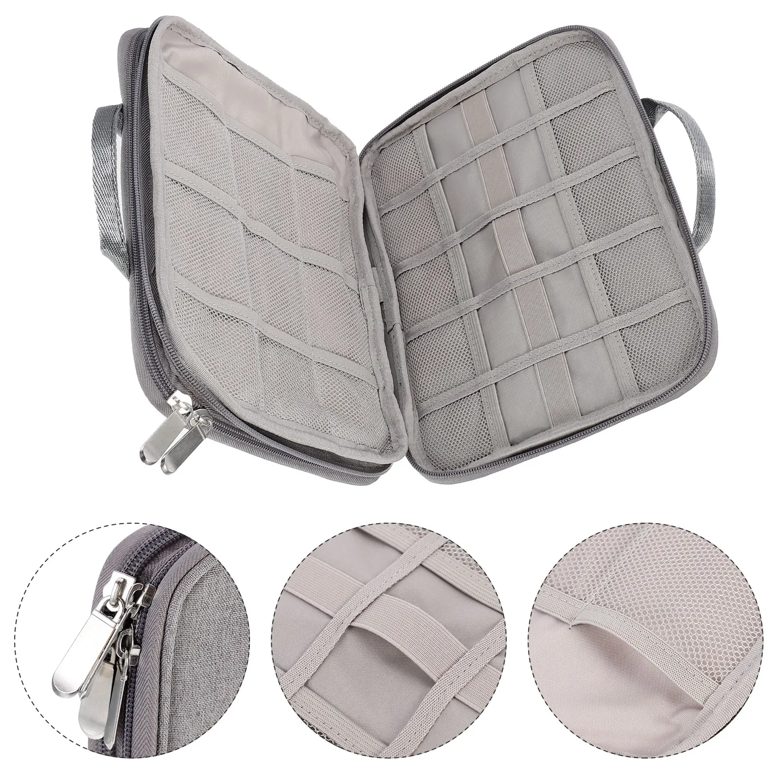 

Watch Band Storage Bag Durable Organizer Pouch For Watch Straps Cables Accessories Travel Home Use Data Cable Storage