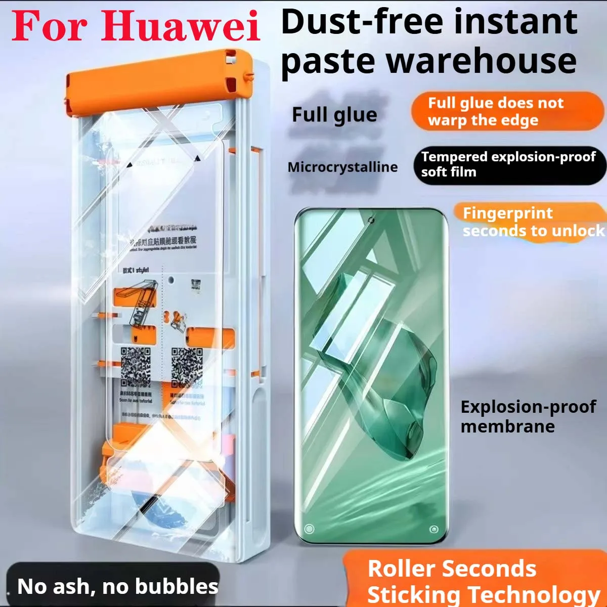 

P70Pro+ Roller Second Stickers P60 Pro Curved Screen Protector For Huawei P70Ultra P60Art Ceramic Film P50Pro P40Pro+ P30Pro
