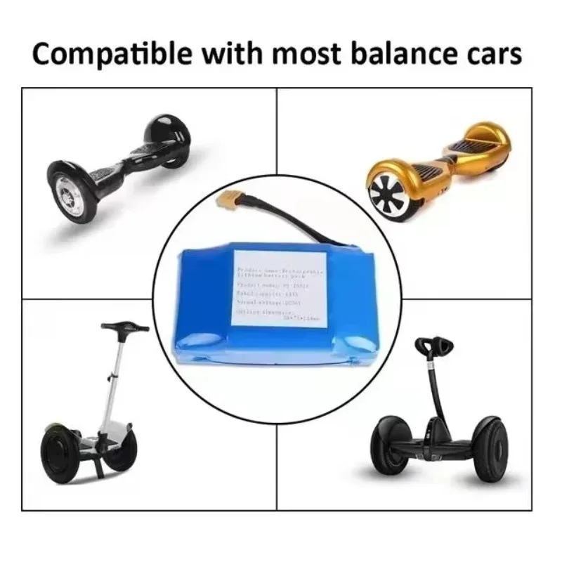 الأصلي 36 فولت 4.4Ah بطارية ليثيوم قابلة للشحن 10S2P 4400 مللي أمبير 18650 الكهربائية الذاتي سكوتر التوازن Hoverboard بطاريات #2