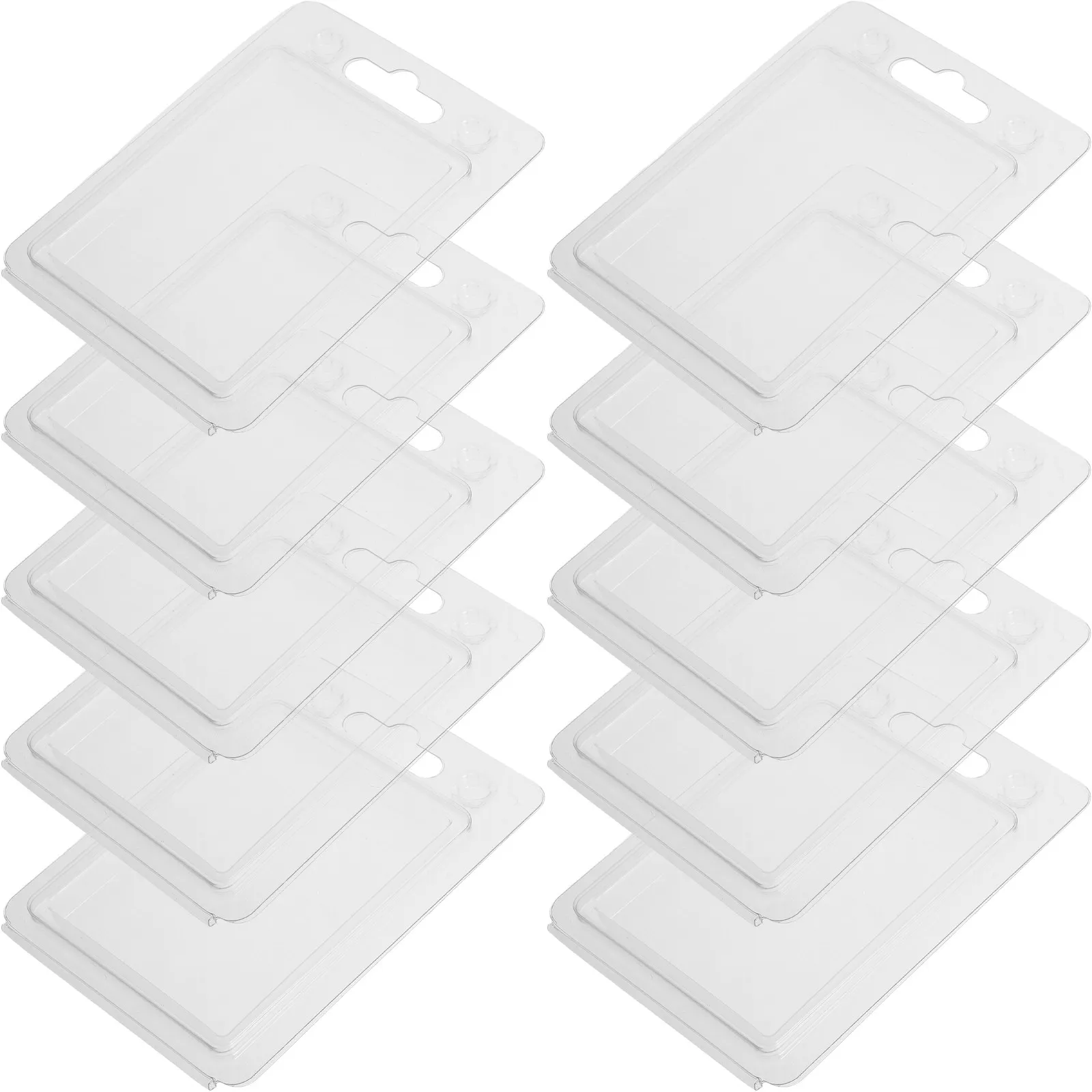 10Pcs Clear Blister Pack for Electronic Devices Transparent Plastic Protector Clamshell Case with Snug Fit Easy Open Display