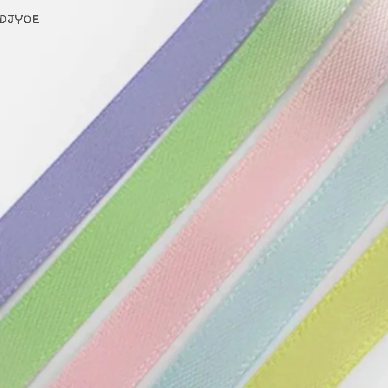 

22 Meters/Roll 10 Mm Silk Satin Ribbons Christmas Halloween Birthday Party Gift Wrapping Ribbons DIY Handmade Crafts Material