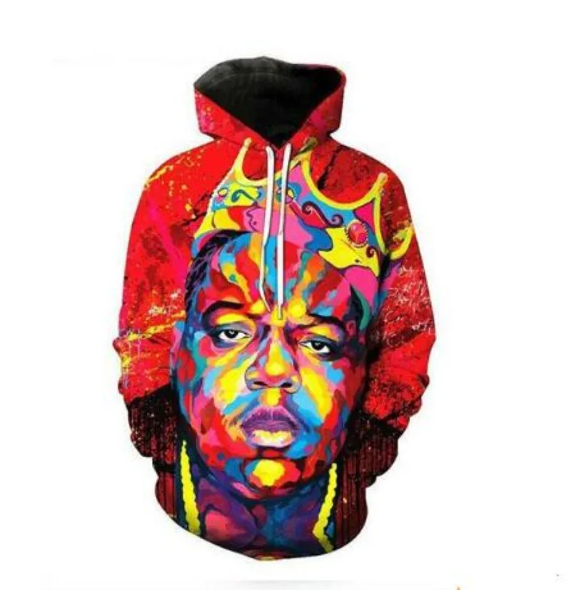 

New Arrival Personality Hoodies Notorious B.I.G 3D Printed Pullover Men Women Casual Oversized Hooded Sweatshirts Cool Hoodie
