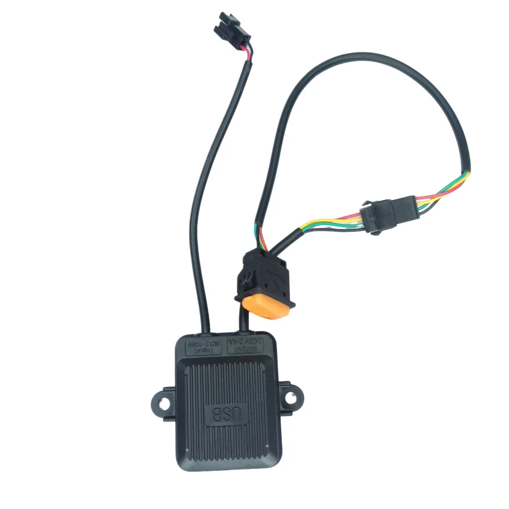 Motorcycle USB Charger 12V 108V For Electric Bicycle Phone Charging Adapter Power Supply Port Wide Voltage Input Stable Output