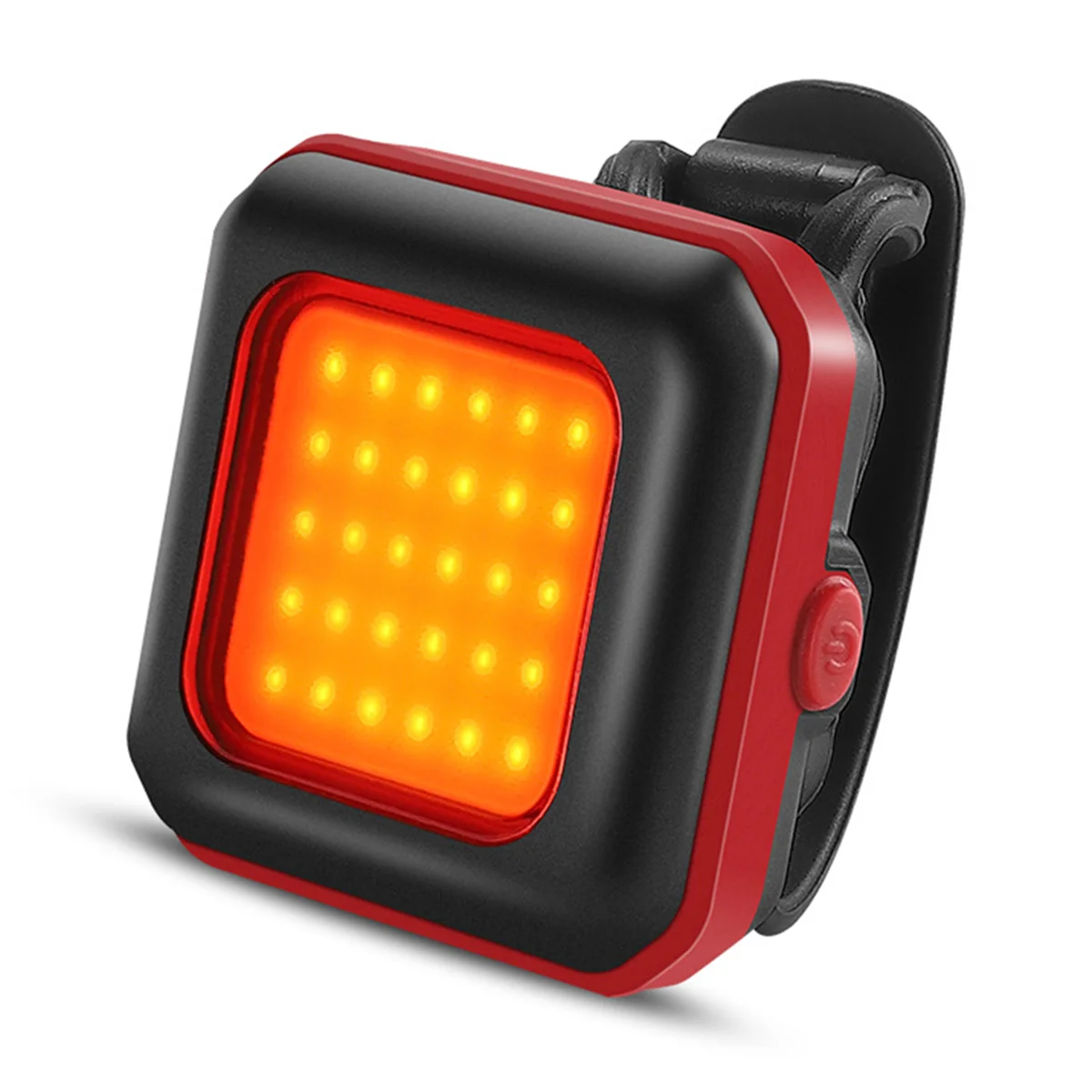 A71P الدراجة الجبلية المصباح ليلة ركوب الضوء الأمامي USB قابلة للشحن فائقة السطوع مصباح يدوي الذيل تحذير الضوء الأحمر الأحمر #1