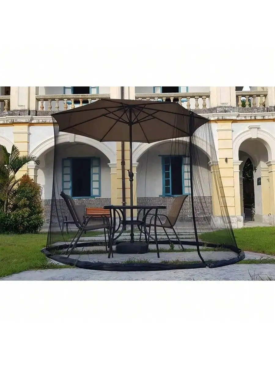 

Outdoor Pop Up Mosquito Net Tent For Patio Garden Balcony 8 Person Zippered Screen Mesh With Carry Bag
