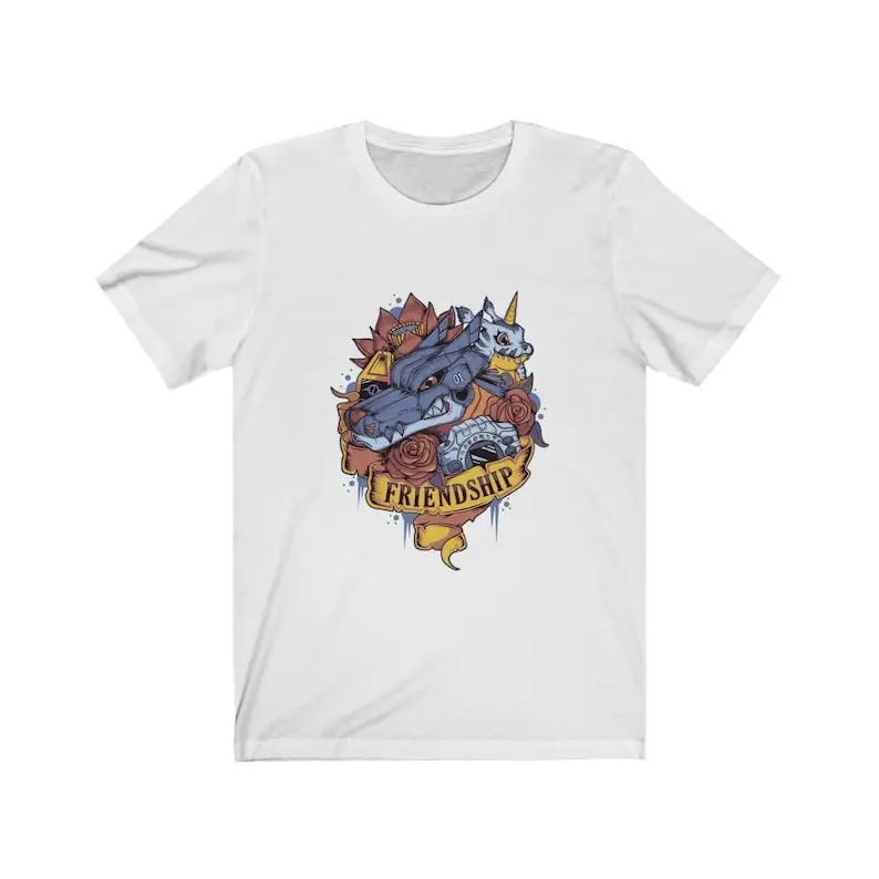 Digimon of friendship Gabumon-Camiseta de MetalGarurumon