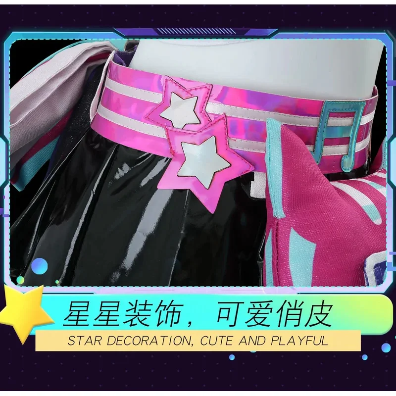 Zizi 2025 【Wetrose】 Muse Dash Miku disfraz de Cosplay Collab conjunto completo de cuero Sexy lindo traje de escenario peluca Halloween Navidad