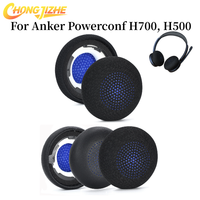 CHONGJIZHE Replacement breathable mesh fabric Earpads For Anker Powerconf H700, H500 Headphones Memory Sponge Repair Parts
