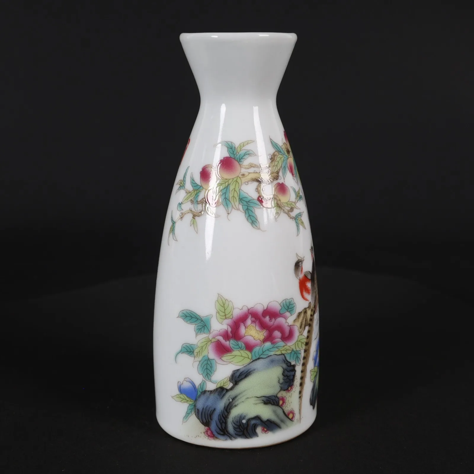 Ceramic Wine Pot Chinese Jingdezhen Porcelain Handpainted Flowers Birds Hip Flasks Flagon Bottle Japanese Sake Pot Wine Utensils