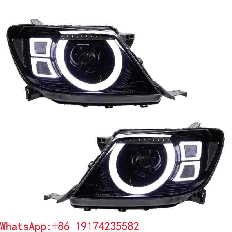 

For Toyota Hilux VIGO 2008 2011 Headlights Front Lights Upgrade LED Headlight Car Accessories Headlamp Assembly