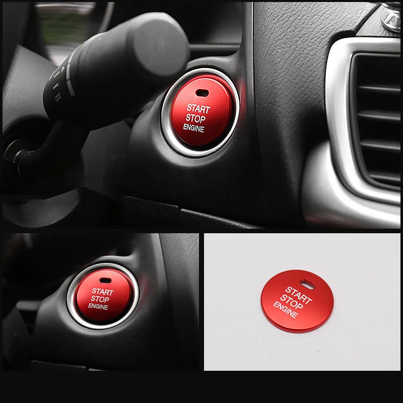 Car One-Click Engine Start Stop Button Cover Stickers Decoration For MAZDA 2 5 8 6 3 Axela CX30 CX50 CX80 CX4 CX5 CX7 Atenza