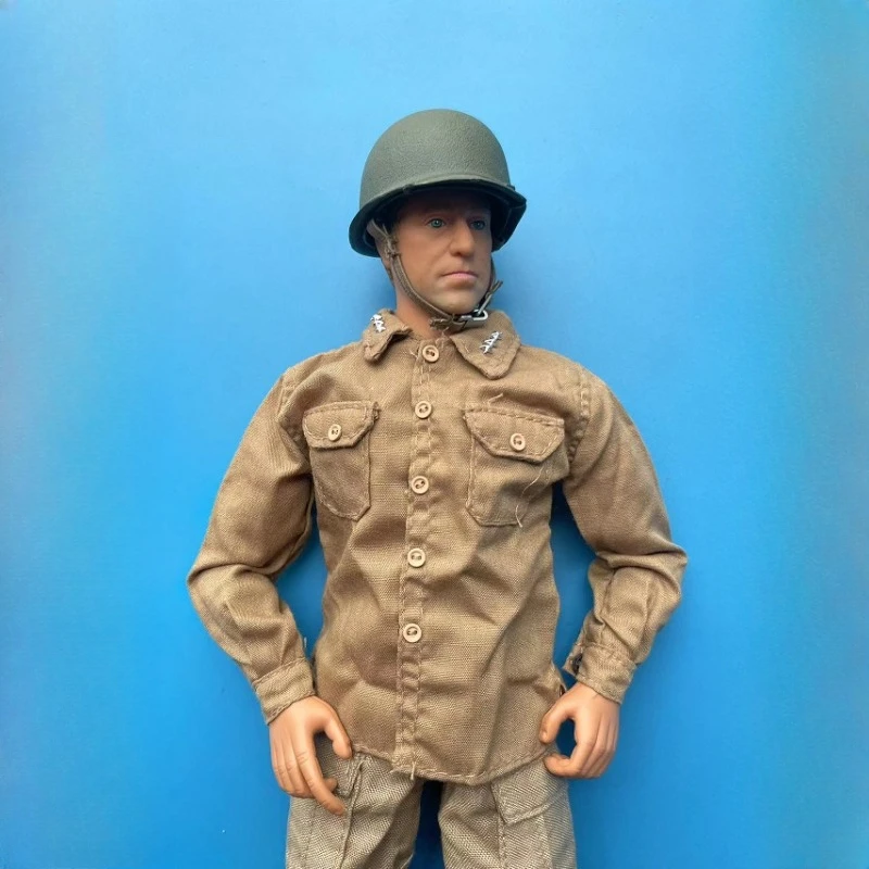 1/6 Scale American Army Officer Shirt with Three Stars Clothes Model for 12 Inch Male Soldier Action Figures Body Display