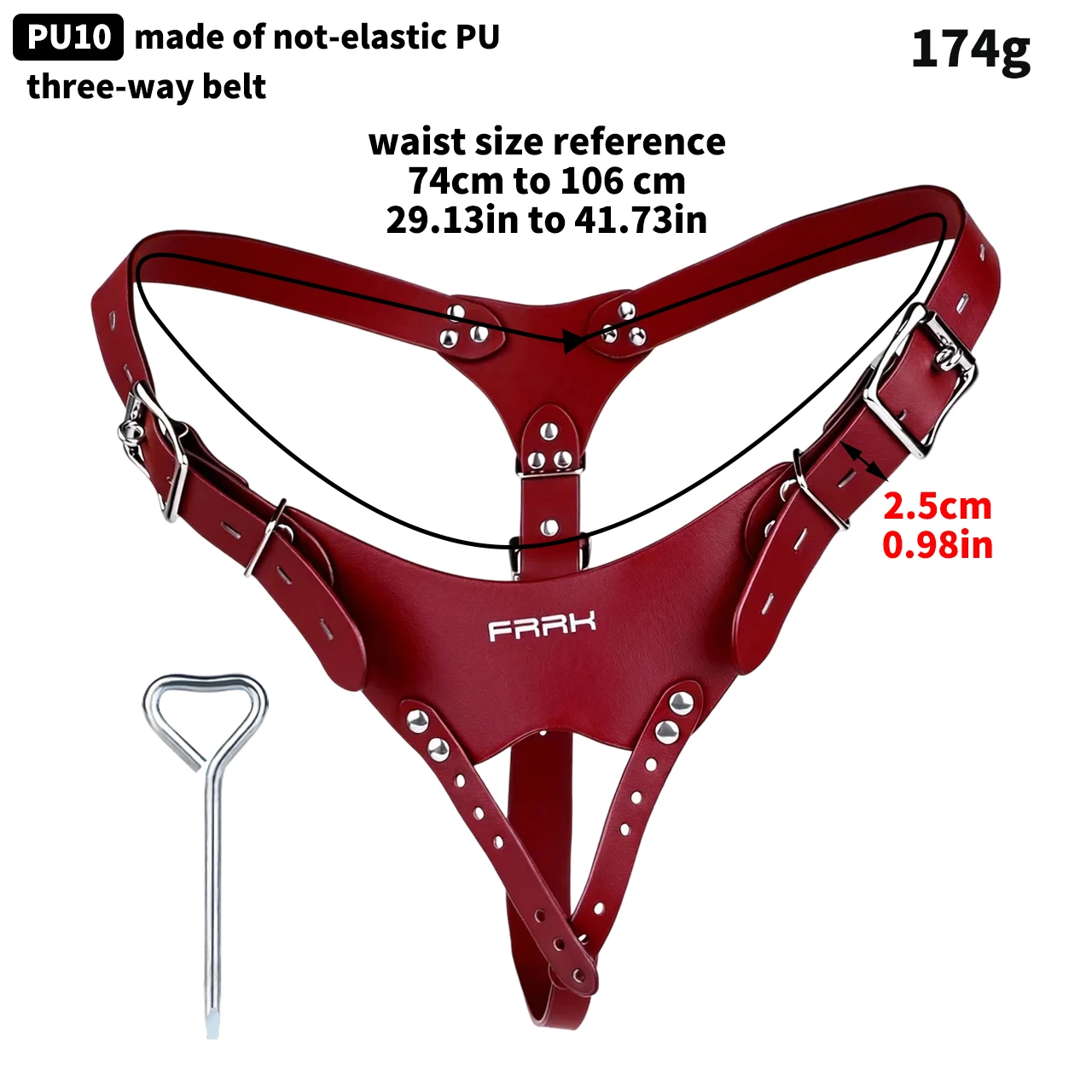 FRRK ABS Simulated Labia Chastity Cage Cross-dresser Wearable Abstinence Gear Loyalty Belt BDSM Adult Intimate Restraint Toy view 6