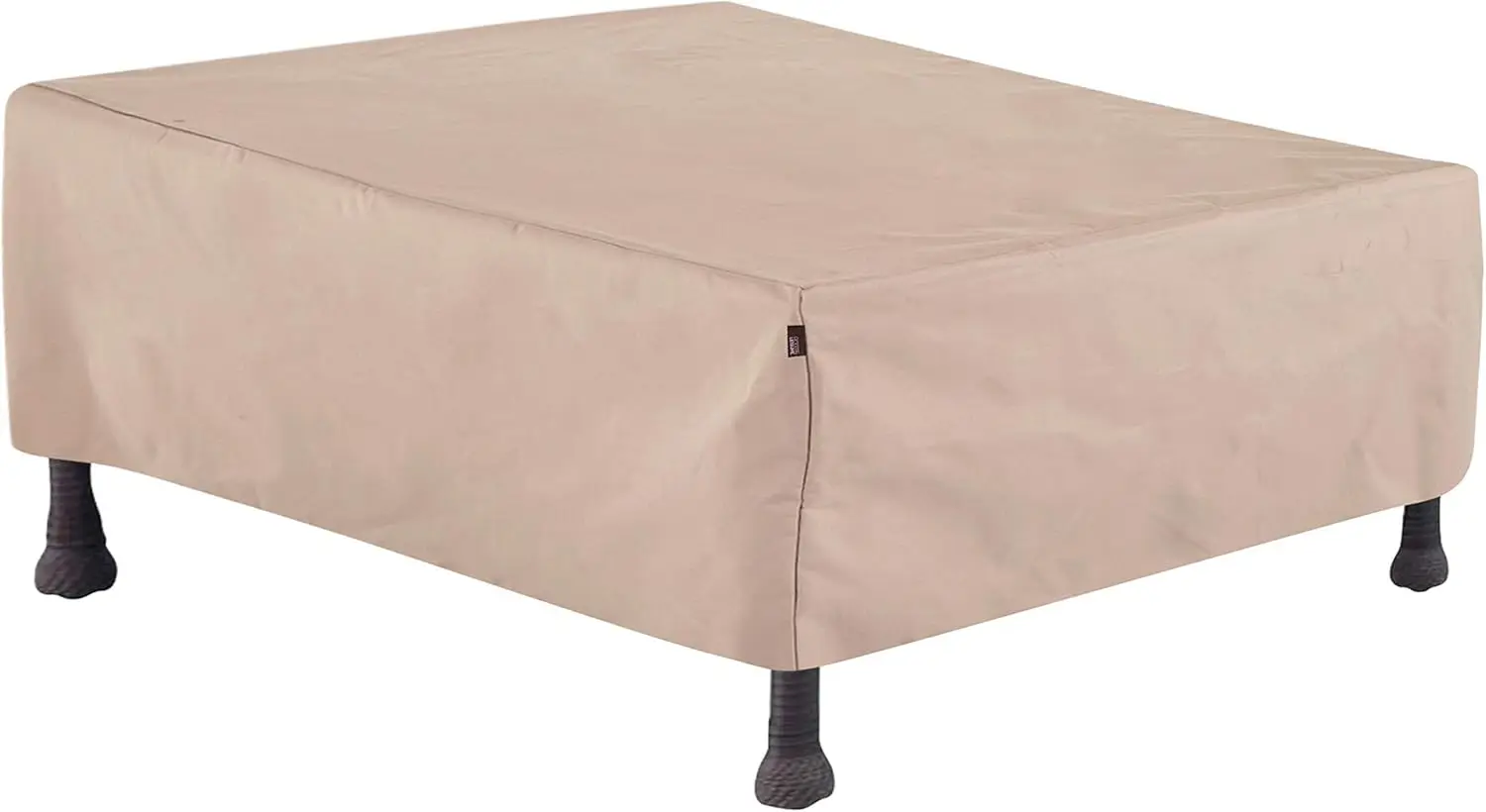 

Chalet Patio Ottoman/Coffee Table/Fire Pit Cover - Weather-Resistant Fabric - Outdoor Furniture Protection Perfect For Patio,