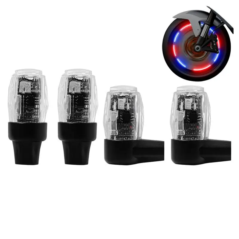 LED Wheel Lights Bright Wheel Lights For Cars Bike Tire Lights With Vibration Optical Sensing LED Flashing Wheel Light For Car