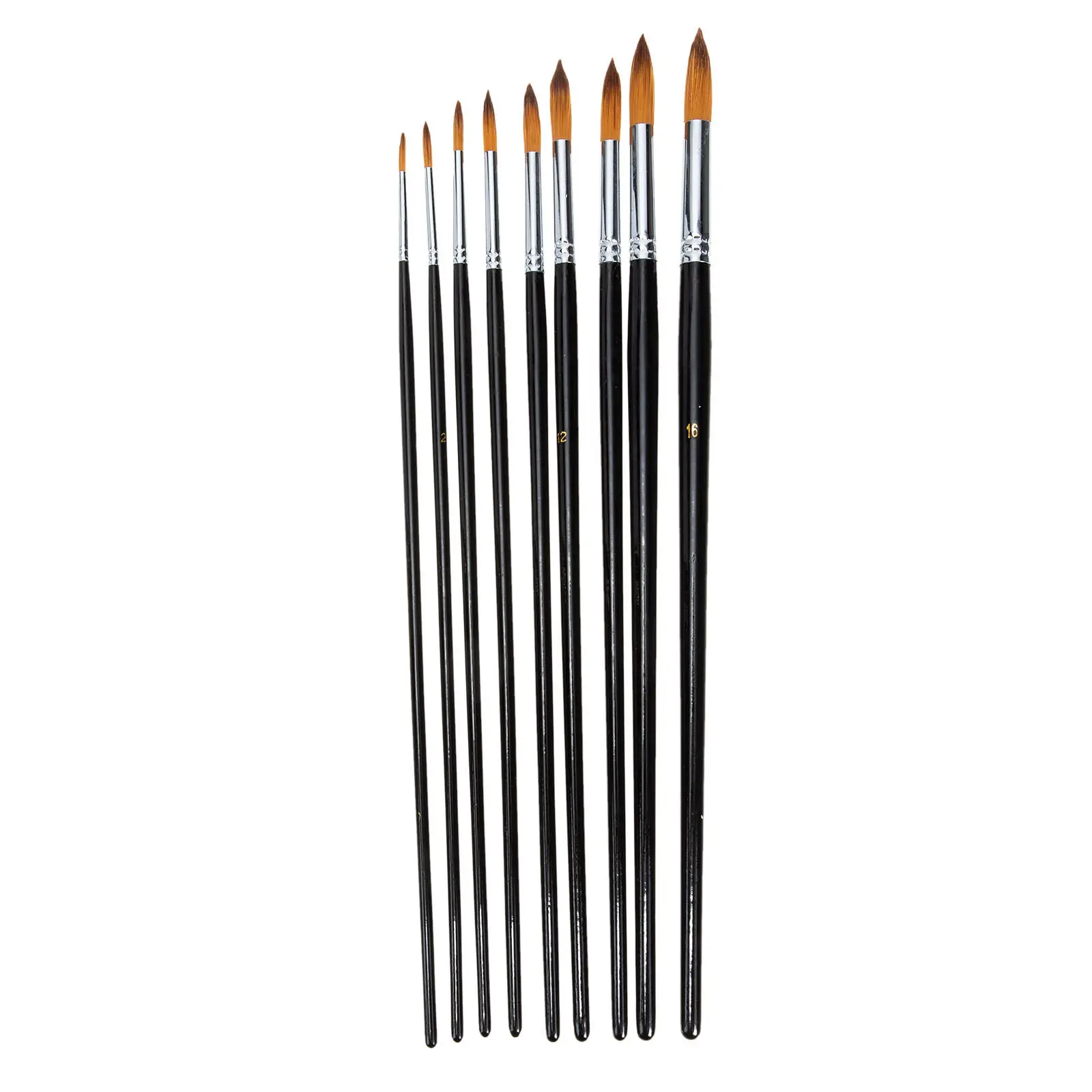 

9Pcs Painting Brush Set Watercolor Acrylic Oil Painting Supplies Professional Art Brushes Comfortable Handle for Artists