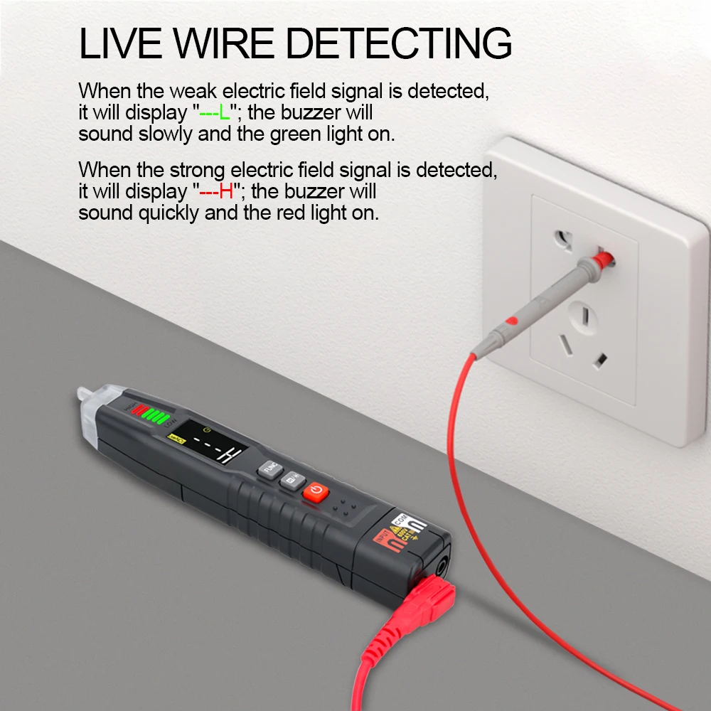 GVDA Digital Pen Type Multimeter DC AC Voltage Tester Smart Multi-meter Voltmeter NCV Phase Sequence Auto Ranging Multimetre