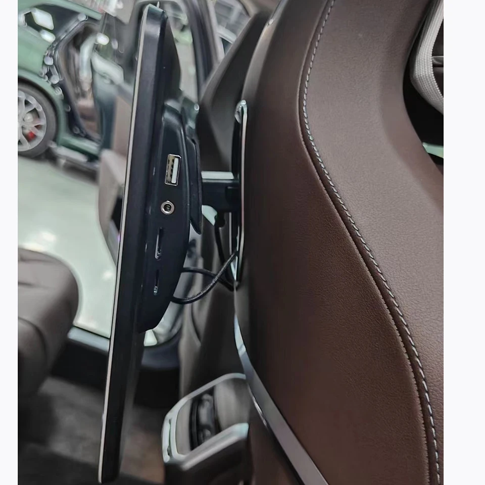 مسند رأس السيارة مشغل فيديو أندرويد 12 شاشة تلفزيون شاشة ذكية لسيارات BMW X5 X6 X7 2023 2024 2025 المكونات في المقعد الخلفي الترفيهي #2