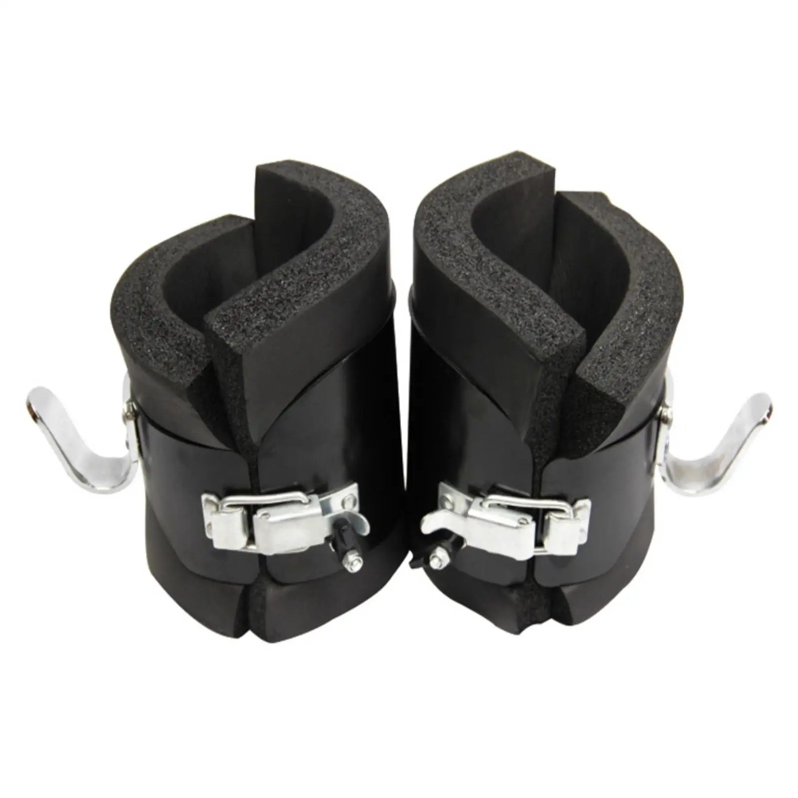 Inversion Hang up Boots Steel Hooks Pull up Bar Inversion Boots Padded for Gym