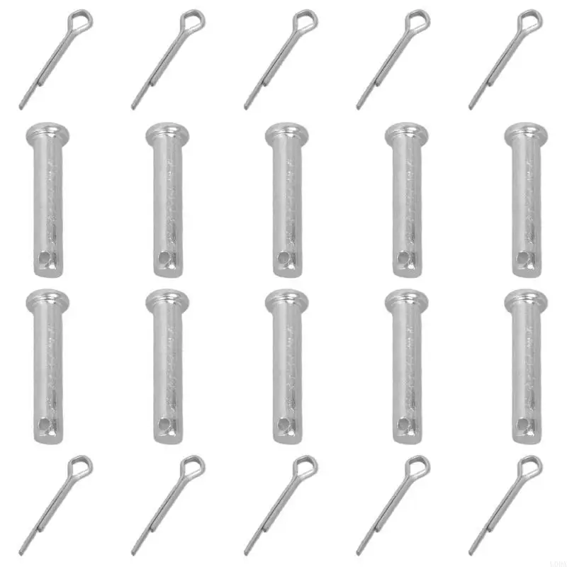  10Pcs Multipurpose Single Hole Clevis Pin Stainless Steel Link Hinge Pin Cylindrical Positioning Insert Dowel Pin