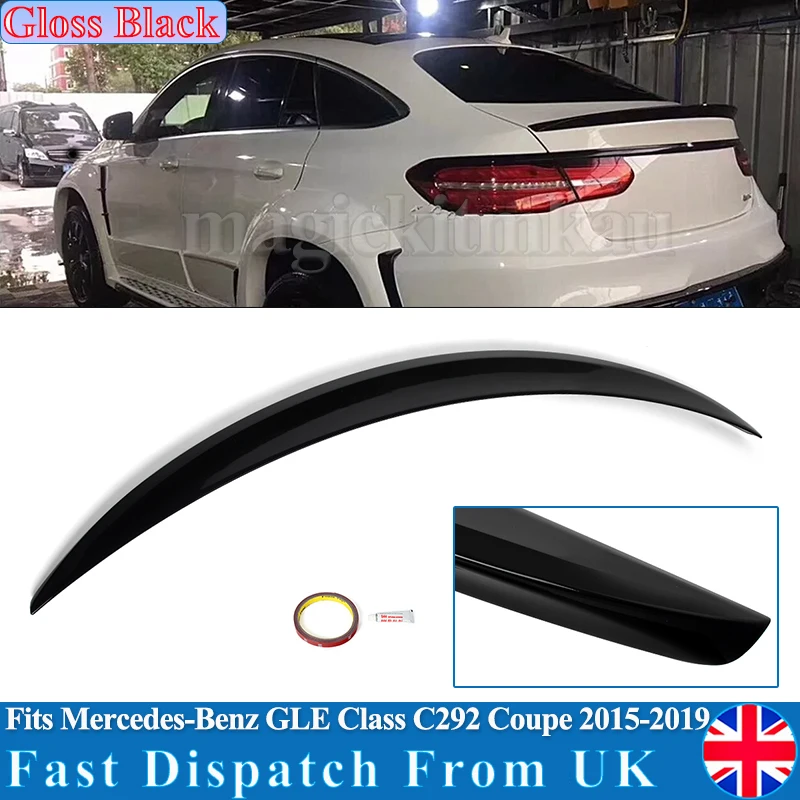 

For Mercedes C292 GLE Class Coupe 350 450 500 for AMG Rear Gloss Black Boot Spoiler Lip Wing 2015-2019 Refit Rear Lip Spoiler