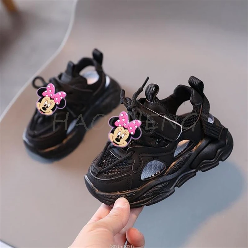 Summer Mickey Minnie Children Sandals Breathable Boys Soft Comfortable Toddler Shoes Outdoor Beach Kids Lightweight Sandal