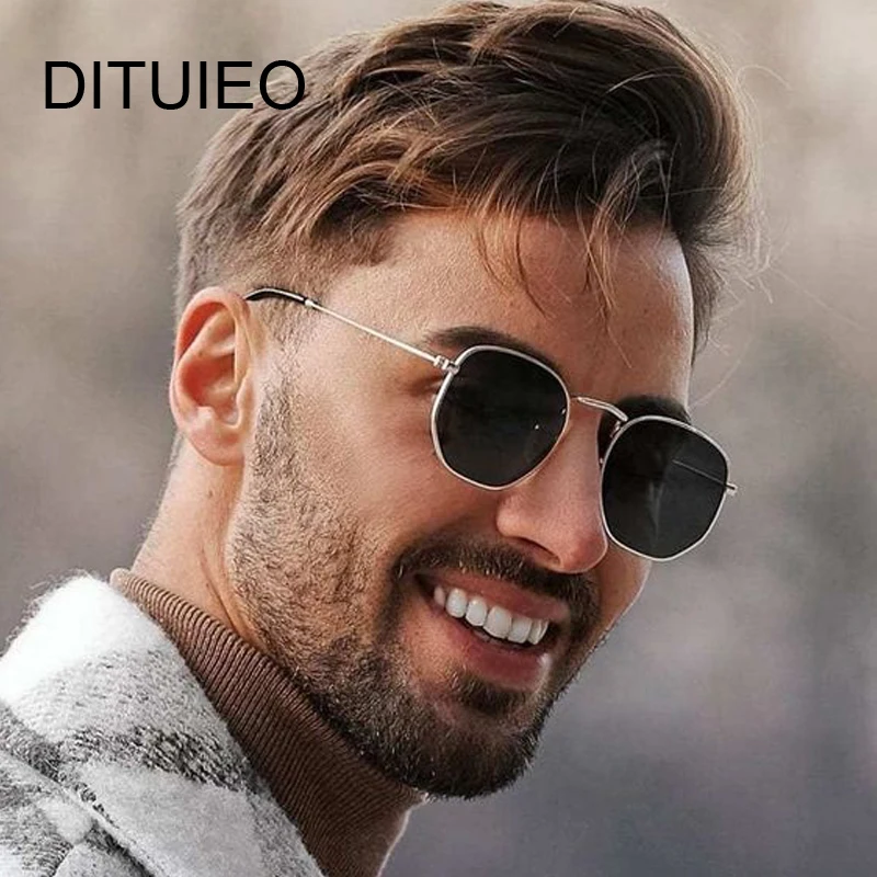 

Classic Square Sunglasses Men Brand Designer Vintage Sun Glasses Male Metal Frame Outdoor Shades Driving Oculos De Sol